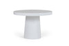 Modrest Desoto Modern White Concrete Round Dining Table Model VGGR-630510-WHT