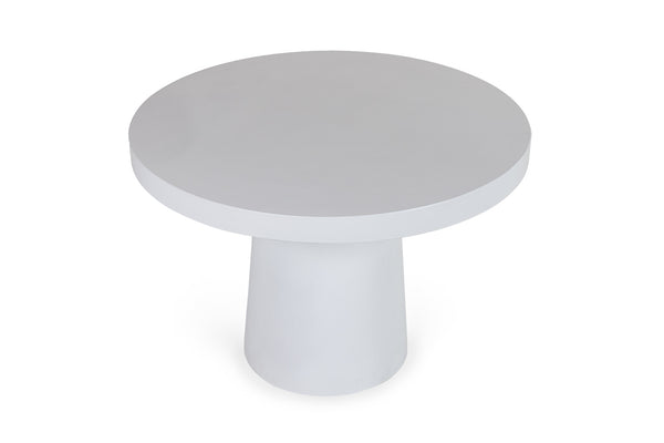 Modrest Desoto Modern White Concrete Round Dining Table Model VGGR-630510-WHT