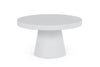 Modrest Desoto Modern White Concrete Round Coffee Table Model VGGR-696070-WHT