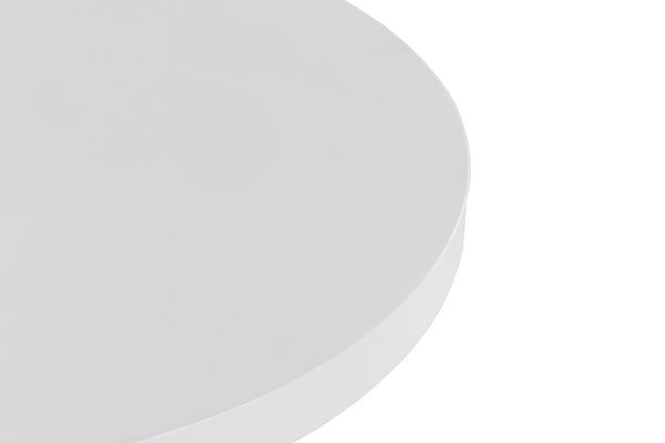 Modrest Desoto Modern White Concrete Round Coffee Table Model VGGR-696070-WHT