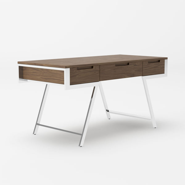 Modrest Dessart Modern Walnut Veneer Desk Model VGBBMQ1305-WAL-DESK