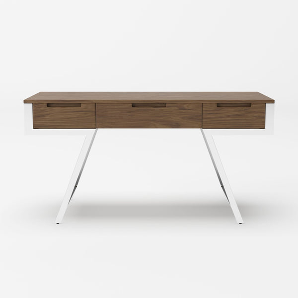 Modrest Dessart Modern Walnut Veneer Desk Model VGBBMQ1305-WAL-DESK