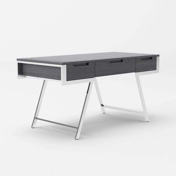 Dessart Modern Elm Grey Office Desk