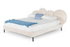 Modrest Destiny Contemporary White Sherpa Bubble Bed Model VGODZW-20104-WHT-BED