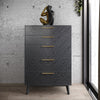 Modrest Diana Modern Grey Ash Chest Model VGMABR-132-CHEST