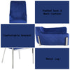 ACME Cambrie Blue Velvet & Mirrored Silver Side Chair (Set-2) Model DN00222