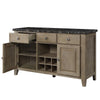 ACME Charnell Natural Marble Top & Oak Server Model DN00555