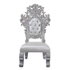 ACME Valkyrie Synthetic Leather Antique Platinum Side Chair (Set-2) Model DN00690