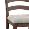 ACME Pascaline Gray Fabric Rustic Brown & Oak Side Chair (Set-2) Model DN00703