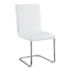 ACME Palton White Synthetic Leather & Chrome Side Chair (Set-2) Model DN00733