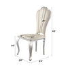 ACME Cyrene Beige Synthetic Leather Side Chair (Set-2) Model DN00926