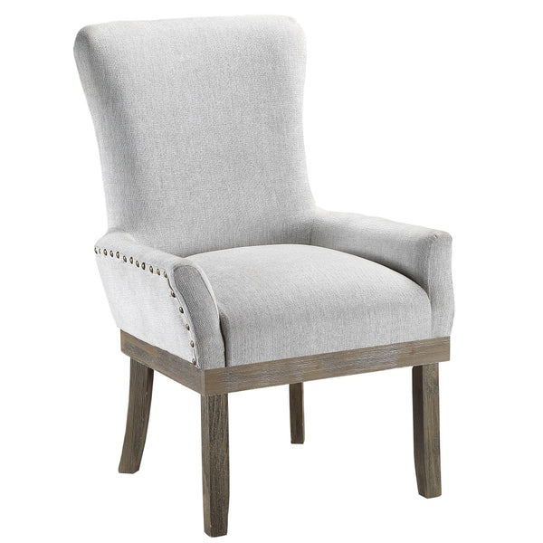 ACME Landon Gray Linen Arm Chair Model DN00952
