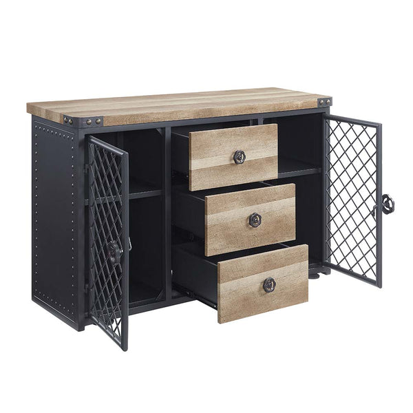 ACME Edina Oak & Sandy Black Server Model DN01059