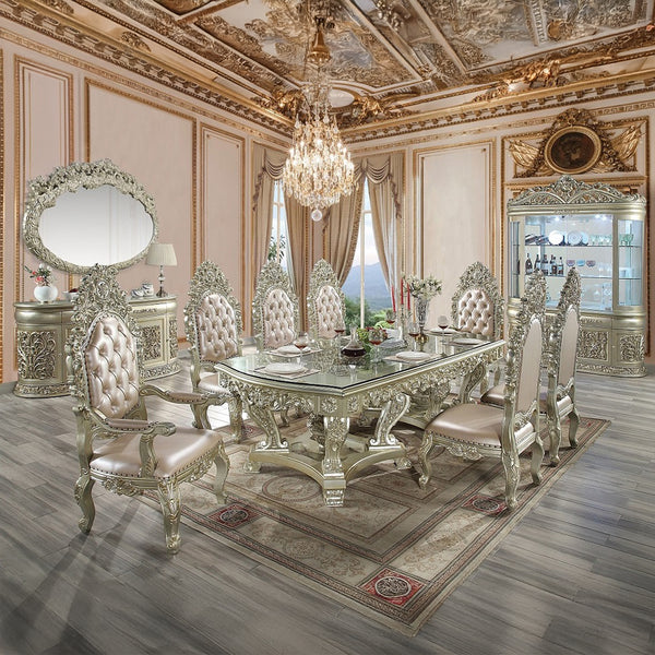 ACME Sorina Antique Gold Dining Table Model DN01208