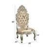 ACME Sorina Synthetic Leather & Antique Gold Side Chair (Set-2) Model DN01209