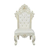 ACME Adara Pearl White Synthetic Leather & Antique White Side Chair (Set-2) Model DN01230