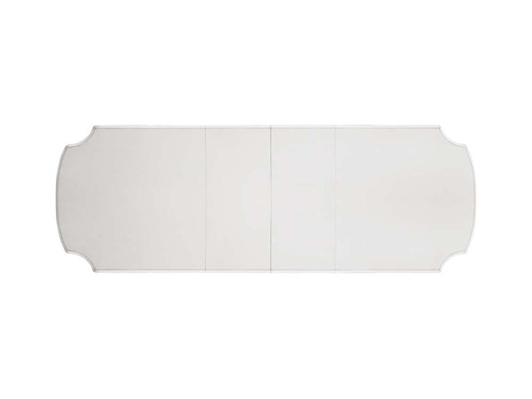 ACME Vendome Antique Pearl Dining Table with Pedestal Base Model DN01346