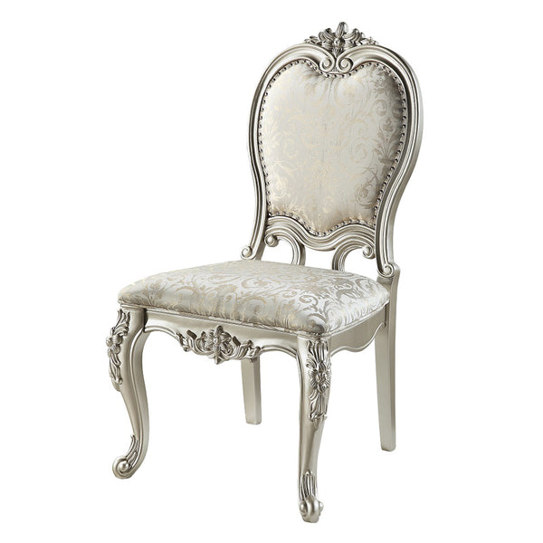 ACME Bently Fabric & Champagne Side Chair (Set-2) Model DN01369