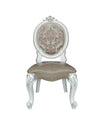 ACME Versailles Synthetic Leather & Bone White Side Chair (Set-2) Model DN01389