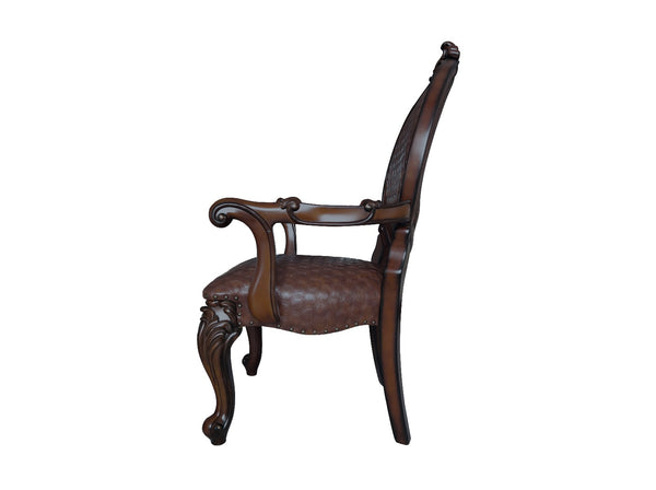 ACME Versailles Cherry Arm Chair (Set-2) Model DN01393