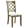 ACME Karsen Beige Linen & Rustic Oak Side Chair (Set-2) Model DN01450