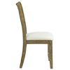 ACME Karsen Beige Linen & Rustic Oak Side Chair (Set-2) Model DN01450
