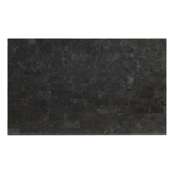 ACME Lanton Natural Marble & Antique White Dining Table Model DN01451