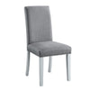 ACME Lanton Gray Linen & Antique White Side Chair (Set-2) Model DN01452