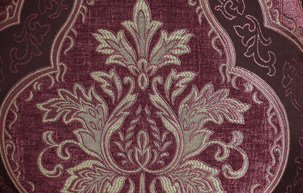 ACME Bernadette Pattern Fabric & Gold Side Chair (Set-2) Model DN01471