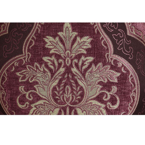 ACME Bernadette Pattern Fabric & Gold Side Chair (Set-2) Model DN01471