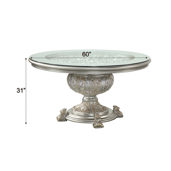 ACME Sandoval Champagne Round Dining Table Model DN01493