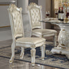 ACME Vendome Synthetic Leather & Antique Pearl Side Chair (Set-2) Model DN01554