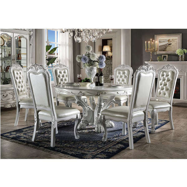 ACME Dresden Bone White Round Dining Table Model DN01700