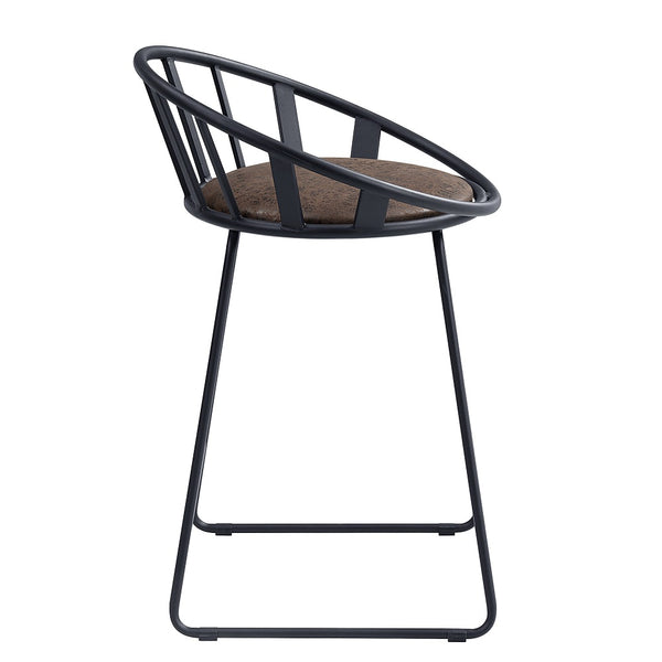 ACME Zudora Synthetic Leather & Black Counter Height Chair (Set-2) Model DN01756