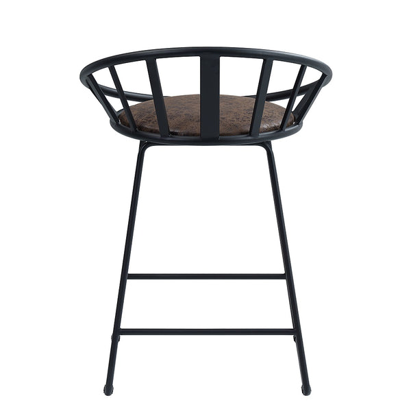 ACME Zudora Synthetic Leather & Black Counter Height Chair (Set-2) Model DN01756