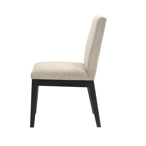 ACME Froja Beige Fabric & Black Side Chair (Set-2) Model DN01803