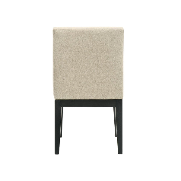 ACME Froja Beige Fabric & Black Side Chair (Set-2) Model DN01803