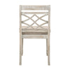 ACME Cillin Fabric & Antique White Side Chair (Set-2) Model DN01806
