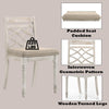 ACME Cillin Fabric & Antique White Side Chair (Set-2) Model DN01806
