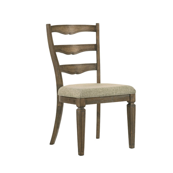 ACME Parfield Fabric & Weathered Oak Side Chair (Set-2) Model DN01808