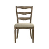 ACME Parfield Fabric & Weathered Oak Side Chair (Set-2) Model DN01808