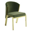 ACME Fallon Green Velvet & Mirrored Gold Side Chair (Set-2) Model DN01956