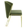 ACME Fallon Green Velvet & Mirrored Gold Side Chair (Set-2) Model DN01956