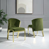ACME Fallon Green Velvet & Mirrored Gold Side Chair (Set-2) Model DN01956