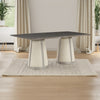 ACME Kasa Sintered Stone Top & Champagne Dining Table Model DN02011