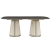 ACME Kasa Sintered Stone Top & Champagne Dining Table Model DN02011
