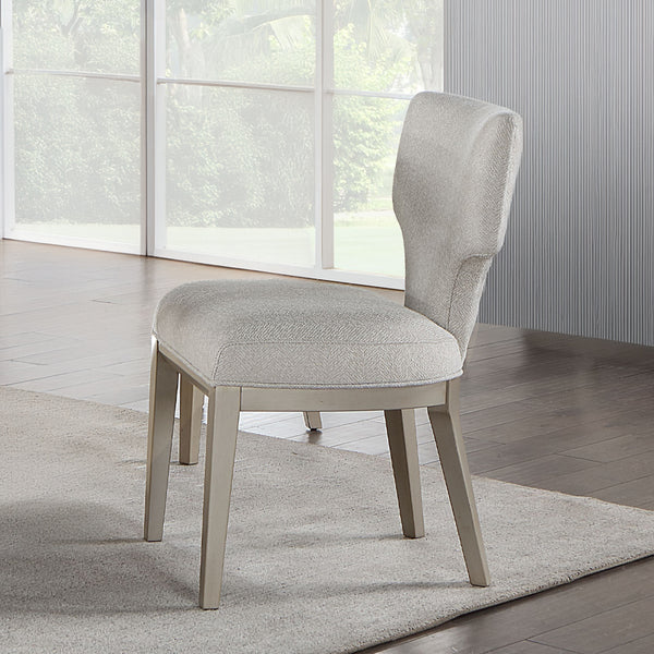 ACME Kasa Beige Linen & Champagne Side Chair (Set-2) Model DN02012