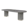 ACME Adalynn Gray Fabric & Weathered Gray Oak Dining Table Model DN02124
