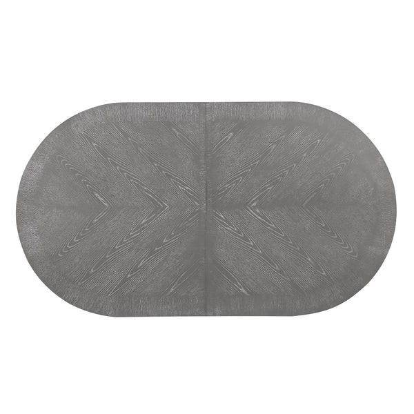 ACME Adalynn Gray Fabric & Weathered Gray Oak Dining Table Model DN02124