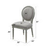 ACME Adalynn Gray Fabric & Weathered Gray Oak Side Chair (Set-2) Model DN02125